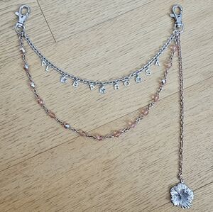 Rare Gyaru Alba Rosa Layered Wallet Belt Chain